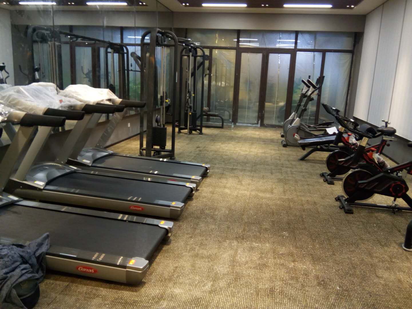 山东德州庆云碧桂园健身房案例 泡芙视频官网下载免费健身器材制造商